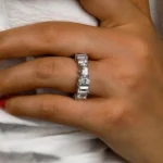 Handmade Multi Shaped Stones Eternity Band