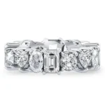 Handmade Multi Shaped Stones Eternity Band