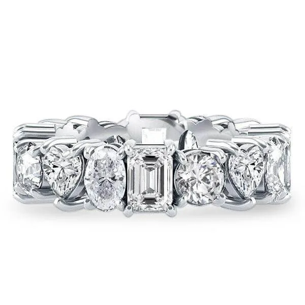 Handmade Multi Shaped Stones Eternity Band
