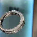 Handmade 3D Stone Princess and Round Cut Wedding Band