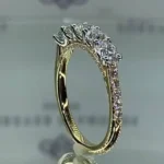 Handmade Round Cut Anniversary Women's Wedding Band