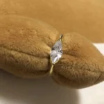 Handmade Yellow Gold 1.0 CT Marquise Cut Women's Ring Band