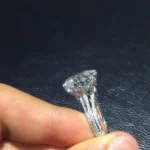 Handmade 5.5 Ct Round Cut Sterling Silver Engagement Ring