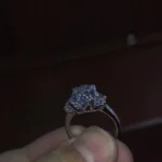 Handmade 4 Ct Three Stone Oval Cut Sterling Silver Ring