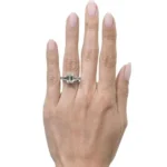 Handmade 6.95 Ct Emerald Cut Engagement Ring