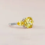 Handmade 4.5 Ct Cushion Cut 925 Silver Engagement Ring