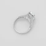 Handmade 5 Ct Round Cut Sterling Silver Ring