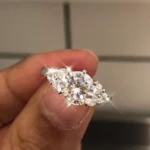 Handmade 2.2 ct Round Cut Lab-created Sapphire Engagement Ring