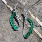 Handmade Pear Cut Cuff Earrings