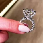 Handmade Cushion Cut Engagement Ring in 925 Sterling Silver