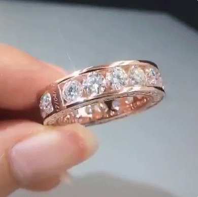 Handmade 1.0 CT Round Cut Eternity Ring Band