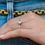 Handmade 1.0 CT Sterling Silver Oval Stone Ring