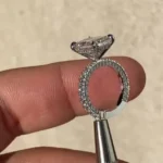 Handmade 4ct Radiant Cut Solitaire Promise Engagement Ring