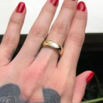 Handmade 0.87ct Marquise Stone Ring In Yellow Gold