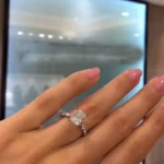 Handmade 3CT Radiant Cut Engagement Ring