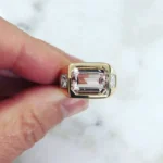 Handmade 3CT Emerald Cut Engagement Ring