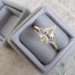 Handmade 1.5 CT Pear Cut Lab-created Sapphire Engagement Ring