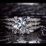 Handmade 3CT Round Brilliant Cut Prong Setting Engagement Ring