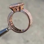 Handmade 5CT Emerald Cut Sterling Silver Engagement Ring