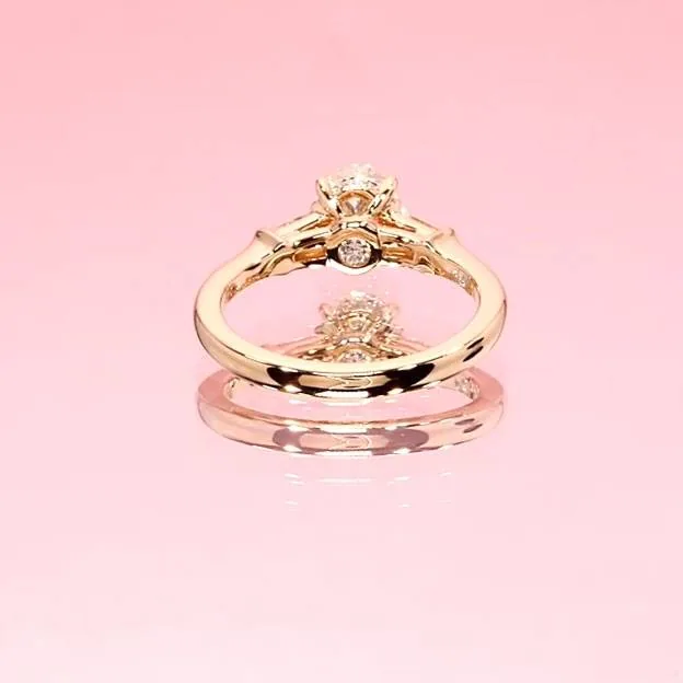 Handmade 2CT Oval Cut Engagement Ring