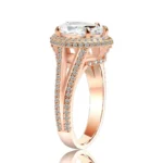 Handmade 2CT Split Shank Pear Cut Ring