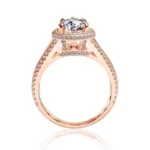 Handmade 2CT Split Shank Pear Cut Ring