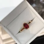 Handmade 2.5CT Oval Cut Ruby Ring in Sterling Silver