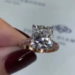 Fashion Double Tone Pink Sapphire Setting Ring