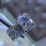 5CT Radiant Cut Sapphire Setting Ring