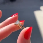 3CT Three Radiant Cut Sterling Silver Ring