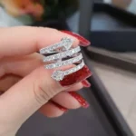 Handmade Heart Cut Sterling Silver Engagement Ring