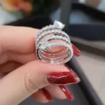 Handmade Heart Cut Sterling Silver Engagement Ring