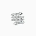 Handmade Heart Cut Sterling Silver Engagement Ring