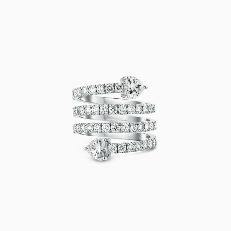 Handmade Heart Cut Sterling Silver Engagement Ring