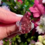 Handmade 6ct Fancy Deep Pinkish Orange Sapphire Ring