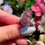 Handmade 6ct Fancy Deep Pinkish Orange Sapphire Ring