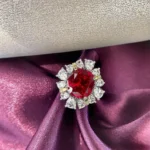 Handmade Ruby Red Cocktail ring