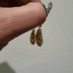 Handmade Fancy Yellow Pear Shape Drop Earrings