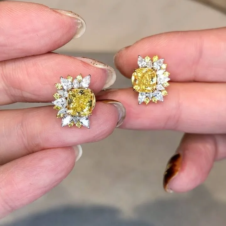 Fashion Two in One Earring Stud