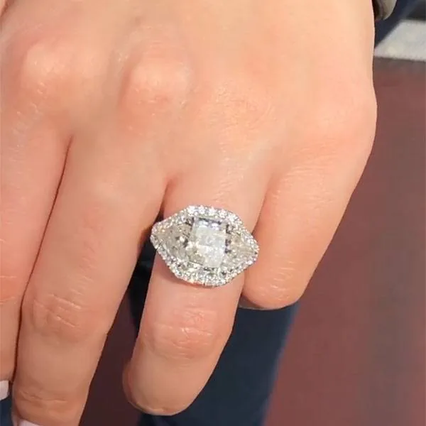 Handmade 2.5 CT Cushion Cut Diamond Engagement Ring