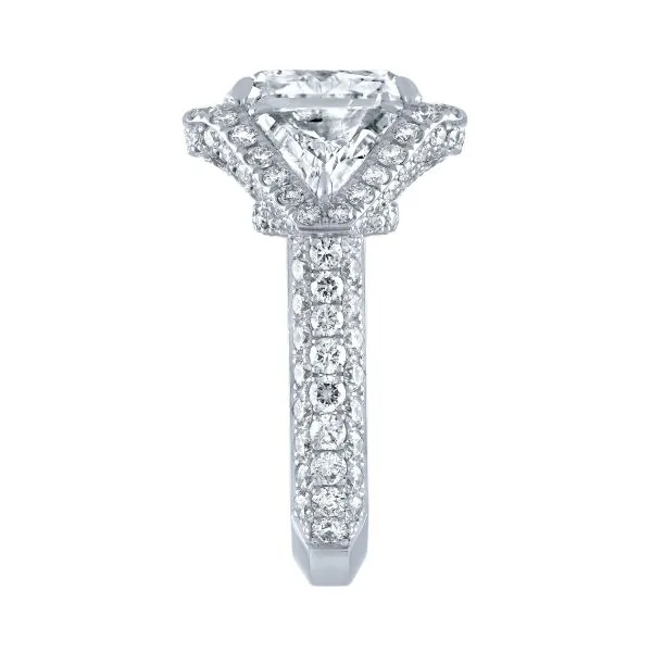 Handmade 2.5 CT Cushion Cut Diamond Engagement Ring