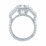 Handmade 2.5 CT Cushion Cut Diamond Engagement Ring