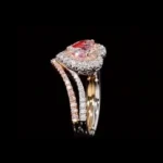 Handmade 1.5 CT Heart Cut Pink Diamond Engagement Ring