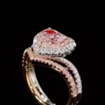 Handmade 1.5 CT Heart Cut Pink Diamond Engagement Ring