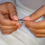 Handmade 2CT Princess Cut Sterling Silver Enagement Ring
