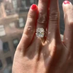 Handmade 5CT Radiant Cut Sterling Silver Enagement Ring