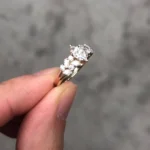 Handmade 0.5CT Marquise Cut Engagement Ring