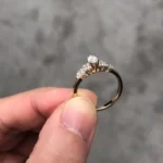 Handmade 0.5CT Marquise Cut Engagement Ring