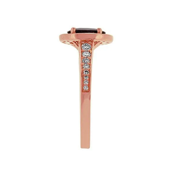 Handmade 1.8 CT Oval Cut Ruby Halo Enagement Ring