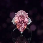 Handmade 5CT Pear Cut Pink Sapphire Engagement Ring